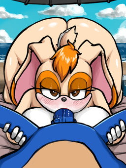 age_difference anthro beach big_breasts big_butt blue_body blue_fur blush breasts butt duo fellatio female first_person_view fur genitals huge_breasts huge_butt looking_at_viewer male male/female male_pov mature_anthro mature_female nude oral outside penile penis pov_blowjob sand seaside sex size_difference tail thick_thighs water wide_hips oni_senpai_art sega sonic_the_hedgehog_(series) sonic_the_hedgehog vanilla_the_rabbit eulipotyphlan hedgehog lagomorph leporid mammal rabbit absurd_res hi_res