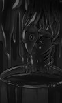 amputee anthro collar disability drone grimdark grotesque holes_in_body horror_(theme) latex male melting null_bulge solo spiked_collar spikes wire hacony levi_(setting) avian bird corvid corvus_(genus) crow oscine passerine absurd_res hi_res monochrome