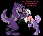 anthro digitigrade dominant dripping duo female fluffy glistening glistening_body goo_transformation hair holding_cheek holding_face humor hypnosis hypnotic_eyes larger_anthro leaning leaning_forward male male/female mind_control pawpads paws praise pun purple_body purple_tail red_eyes simple_background size_difference slime submissive tail tail_motion tailwag text tongue tongue_out transformation transformation_through_hypnosis transparent_background white_hair hypnosiswolf canid canine canis domestic_dog humanoid mammal wolf 6:5 alpha_channel