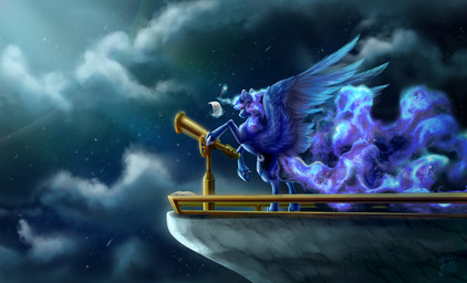 balcony blue_body blue_eyes blue_fur blue_mane blue_sky blue_tail blue_wings book closed_frown cloud crown cutie_mark eyelashes feathered_wings feathers female feral flowing_tail frown fur headgear horn light logo looking_at_paper magic magic_user mane moon mouth_closed multicolored_mane multicolored_tail night open_book outside paper pencil_(object) princess railing royalty sabatons sky solo spread_wings star starry_sky tail telescope tiara unicorn_horn wings rayrage friendship_is_magic hasbro my_little_pony mythology princess_luna_(mlp) equid equine mammal mythological_creature mythological_equine winged_unicorn 2026 absurd_res artist_logo colored detailed digital_media_(artwork) digital_painting_(artwork) english_description hi_res huge_filesize lighting painting_(artwork) shaded