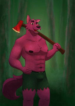 abs anthro axe belt bottomwear clothing denim denim_bottomwear denim_clothing denim_shorts looking_at_viewer male male_anthro melee_weapon muscular muscular_male nipples pecs shorts simple_background smile solo torn_bottomwear torn_clothing torn_shorts weapon papa_olive cartoon_network mythology ok_k.o.!_let's_be_heroes bernard_(ok_k.o.!_lbh) canid canine canis mammal mythological_canine mythological_creature werecanid werecanine werecreature werewolf wolf hi_res