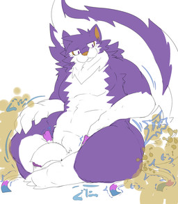 ambiguous_gender anthro bodily_fluids crossed_legs crosslegged_pose duo facesitting fart fart_cloud fart_fetish farting_on_face flaccid fluffy fluffy_tail fur genital_fluids genitals long_tail looking_back male male/ambiguous overweight overweight_male penis precum shaking simple_background sitting sitting_on_another size_difference tail text thick_tail trembling sakamata nintendo pokemon eeveelution generation_4_pokemon generation_6_pokemon mammal mephitid pokemon_(species) skuntank sylveon 2016 digital_media_(artwork) hi_res japanese_text
