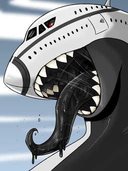 aircraft ambiguous_gender black_tongue bodily_fluids drooling feral glistening glistening_eyes grey_body machine mouth_shot narrowed_eyes open_mouth red_eyes saliva saliva_on_tongue saliva_string sharp_teeth simple_background solo teeth tongue tongue_out unsigned vehicle white_body swampjaws living_aircraft living_machine living_vehicle 3:4 absurd_res bust_portrait hi_res portrait