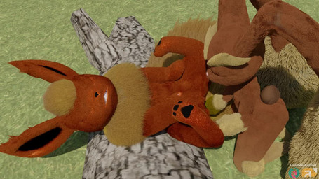 3_toes anthro brown_body brown_fur dominant dominant_female duo feet female female/female female_penetrated female_penetrating female_penetrating_female feral fisting fur genitals hindpaw kneeling lying on_back pawpads paws penetration red_body red_fur sex soles spread_legs spreading toes vaginal vaginal_penetration vulva doublestuffed nintendo pokemon eeveelution flareon generation_1_pokemon generation_4_pokemon lopunny pokemon_(species) 16:9 3d_(artwork) 3d_animation animated digital_media_(artwork) huge_filesize no_sound short_playtime video widescreen