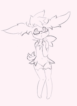 ambiguous_gender anthro eyewear gesture glasses hand_gesture pointing pointing_at_self puckered_lips solo g-raven nintendo pokemon chessy_(shaymin) generation_4_pokemon legendary_pokemon pokemon_(species) shaymin sky_forme_shaymin