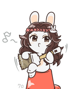 alternate_species anthro arms_bent black_eyebrows blush blush_lines broom brown_eyes brown_hair bucket cleaning_tool container crossed_legs eyebrow_through_hair eyebrows eyelashes eyelashes_through_hair featureless_feet feet female female_anthro flower flower_crown fur furrification hair holding_broom holding_cleaning_tool holding_object light long_ears long_hair looking_at_viewer mitten_hands motion_lines musical_note musical_symbol noseless nude nude_anthro nude_female number pink_flower plant puckered_lips rabbidification simple_background sitting sitting_on_bucket sitting_on_object solo symbol tan_blush tan_body tan_eyelids tan_inner_ear tan_skin translucent translucent_hair wavy_hair white_background white_body white_fur charisuke cygames idolmaster idolmaster_cinderella_girls raving_rabbids rayman_(series) ubisoft kanna_ariura lagomorph mammal rabbid 2024 absurd_res colored crossover digital_drawing_(artwork) digital_media_(artwork) full-length_portrait hi_res japanese_description lighting portrait