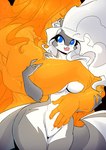 anthro anthro_on_anthro big_breasts blue_eyes breasts duo featureless_crotch female hand_on_breast larger_male male male/female muscular muscular_male nude orange_body pupils size_difference conditional_dnp jollyjack chloe_sinclaire felid lion mammal mephitid pantherine skunk 2024