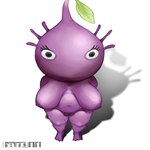 anthro belly big_breasts breasts eyelashes female huge_breasts looking_at_viewer nude overweight overweight_female plant purple_body sagging_breasts short_stack simple_background solo band1tnsfw nintendo pikmin pikmin_(series) elemental_creature flora_fauna pikmin_(species) purple_pikmin 1:1 hi_res