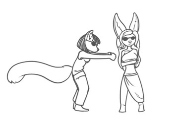 2013 animated canine clothed clothing english_text eyewear female fenfen_maria_esteban fennec feretta fox mammal monochrome plain_background red_panda sunglasses text tumblr uncolored white_background
Rating: Safe
Score: 0
User: NotMeNotYou
Date: April 13, 2014