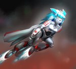 anthro anthrofied blue_hair boots clothing female fire flying footwear hair pokemorph rocket_boots shoes simple_background solo stockingfan command_and_conquer electronic_arts nintendo pokemon red_alert_(series) t-h-eguy eeveelution generation_4_pokemon glaceon pokemon_(species) 2021 hi_res