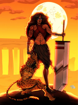 5_fingers 5_toes abs anthro arm_markings arm_tuft arm_wraps arms_bent athletic athletic_anthro athletic_female athletic_human bare_shoulders bent_legs biceps big_breasts big_hair big_iris biped black_boots black_bottomwear black_claws black_clothing black_eyebrows black_eyes black_footwear black_hair black_knee_boots black_knee_highs black_lips black_loincloth black_markings black_nose black_pubes black_shoes black_spots black_tail blue_eyes body_hair boots bottomwear breast_tuft breasts butt cheek_tuft claws clenched_teeth clothed clothed/nude clothed_female clothed_human clothing cloud colored_fingernails colored_nails countershade_arms countershade_feet countershade_fur countershade_torso countershading crouching crown dark_hair dark_tail deltoids detailed_background duo ear_tuft elbow_tuft eyebrows eyelashes facial_tuft featureless_breasts feet female female/female finger_claws fingernails fingers fist foot_tuft footwear forearm_muscles front_view fur fur_tuft gem glistening glistening_arms glistening_body glistening_breasts glistening_eyes glistening_fur glistening_gem glistening_legs glistening_lips glistening_nose glistening_skin glistening_thighs glowing glowing_eyes hair hand_markings happy_trail head_tuft headgear holding_melee_weapon holding_object holding_sword holding_weapon hug humanoid_feet humanoid_hands iris knee_boots knee_highs knee_tuft leg_hug leg_tuft legwear light_body light_fur light_skin lips loincloth long_hair long_tail looking_at_viewer markings melee_weapon multicolored_body multicolored_breasts multicolored_fur multicolored_tail muscular muscular_anthro muscular_female nails navel no_pupils nude nude_anthro nude_female orange_clouds orange_sclera orange_sky outside plantigrade pointy_ears prick_ears pube_peek pubes pupils red_fingernails red_gem red_markings red_nails red_sarong sarong serratus shoes shoulder_markings sky spots spotted_arms spotted_body spotted_breasts spotted_butt spotted_face spotted_feet spotted_fur spotted_hips spotted_legs spotted_markings spotted_shoulders spotted_tail spotted_thighs standing straight_legs sword tail tail_markings tan_body tan_ears tan_fur tan_tail teeth text thick_eyebrows thick_thighs thigh_hug tiara toe_claws toes tuft two_tone_tail vein veiny_arms veiny_muscles weapon white_body white_countershading white_fur white_sclera wide_hipped_anthro wide_hipped_female wide_hipped_human wide_hips wraps captain_smutty dc_comics cheetah_(dc) wonder_woman cheetah felid feline human mammal 2026 absurd_res artist_name digital_drawing_(artwork) digital_media_(artwork) hi_res