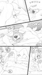 4k 9:16 absurd_res animal_genitalia animal_penis anthro anthro_on_anthro backsack balls beard blush bodily_fluids body_hair canid canine canine_genitalia canine_penis canis chest_hair cliff_(unpopularwolf) comic crush cum cum_in_ass cum_inside cum_on_face dialogue duo elliot_(unpopularwolf) english_text facial_hair father_(lore) father_and_child_(lore) father_and_son_(lore) feet genital_fluids genitals hi_res incest_(lore) male male/male mammal mature_male monochrome nipples nude panel_skew parent_(lore) parent_and_child_(lore) parent_and_son_(lore) penis penis_tip pull_out sheath son_(lore) sweat tail text unpopularwolf wolf