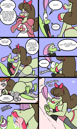 age_difference anthro bed blue_background bodily_fluids breasts butt clothing duo extreme_french_kiss female french_kissing furniture kissing lipstick makeup male mature_anthro mature_female non-mammal_breasts older_female saliva simple_background text underwear younger_male jamearts catherine_basil-lisk jimmy_basil-lisk lizard reptile scalie 2018 3:5 absurd_res comic digital_media_(artwork) english_text hi_res incest_(lore) mother_(lore) mother_and_child_(lore) mother_and_son_(lore) parent_(lore) parent_and_child_(lore) parent_and_son_(lore) son_(lore)