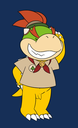 anthro badge bottomless clothed clothing explorer_badge explorer_outfit flaccid foreskin genitals gesture grin humanoid_genitalia male penis salute shell-less smile unretracted_foreskin young young_anthro young_male tribaldragon mario_bros nintendo pokemon pokemon_mystery_dungeon spike_chunsoft bowser_jr. koopa scalie alpha_channel digital_drawing_(artwork) digital_media_(artwork) hi_res