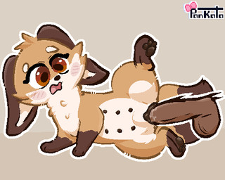 animal_genitalia animal_vulva balls bestiality blush bow_ribbon brown_body brown_fur canine_genitalia canine_vulva disembodied_penis duo ears_down erection female female_focus female_penetrated feral feral_focus feral_penetrated fur gasp genitals human_on_feral human_penetrating human_penetrating_feral humanoid_genitalia humanoid_penis interspecies male male/female male_penetrating male_penetrating_female multi_nipple nipples open_mouth orange_eyes pawpads penetration penile penile_penetration penis penis_in_vagina pivoted_ears quadruped sex simple_background simple_coloring solo_focus tail thrusting vaginal vaginal_penetration vulva white_body white_fur pankatares canid canine fox human mammal 5:4 digital_media_(artwork) low_res pixel_(artwork) shaded signature simple_shading