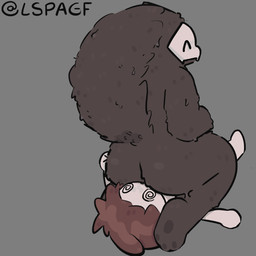 ambiguous_gender anthro black_body brown_hair butt butt_grab duo facesitting hair hand_on_butt happy latex lying mask pawpads paws sitting sitting_on_another tail white_body lspagf changed_(video_game) lin_(changed) puro_(changed) animal_humanoid canid canid_humanoid canine canine_humanoid canis human humanoid mammal mammal_humanoid wolf wolf_humanoid 1:1 absurd_res hi_res