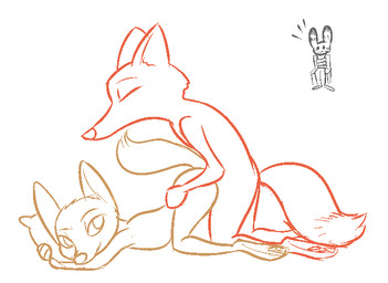 all_fours ambiguous_penetration anthro arms_tied barefoot being_watched bound chair clothed clothing cuckold doggystyle eyes_closed feet female fluffy fluffy_tail from_behind_position fur furniture group kneeling looking_at_another looking_at_viewer male male/female male_penetrating paws penetration pillow sex side_view simple_background sitting smile tail white_background tggeko disney zootopia jack_savage nick_wilde skye_(zootopia) arctic_fox canid canine fox lagomorph leporid mammal rabbit red_fox true_fox 2017 aliasing digital_media_(artwork)