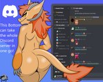 anthro big_butt butt claws femboy fur hair horn khazit_(virtualfig) long_hair male orange_body orange_fur orange_hair text thick_thighs fredydonkey discord_(app) mammal wickerbeast 5:4 digital_media_(artwork) english_text hi_res