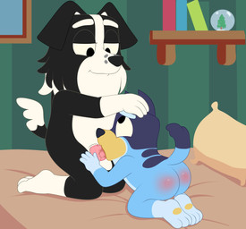 age_difference anthro anthro_on_anthro black_body black_fur blue_body blue_fur bodily_fluids duo erection feet fellatio female fur genitals larger_male loli male male/female multicolored_body multicolored_fur nude older_male oral penile penis saliva saliva_on_penis sex size_difference smaller_female soles spank_marks two_tone_body two_tone_fur white_body white_fur young young_anthro young_female takaneru bluey_(series) bluey_heeler mackenzie's_dad_(bluey) australian_cattle_dog border_collie canid canine canis cattledog collie domestic_dog herding_dog mammal pastoral_dog sheepdog 2025 absurd_res hi_res