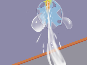 anthro bad_idea bad_joke bodily_fluids cum cum_drip cum_rocket destroyed_building dripping female flying genital_fluids humor screaming simple_background simple_coloring sky solo sun host_hu dust:_an_elysian_tail fidget_(elysian_tail) bat mammal nimbat 4:3 hi_res meme