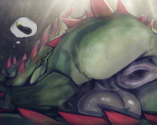 anus balls big_anus big_butt black_anus butt feral genitals green_body green_scales loose_anus male non-mammal_balls perineum puffy_anus scales sleeping solo booneyard capcom monster_hunter mythology dragon espinas flying_wyvern mythological_creature mythological_scalie scalie 5:4 hi_res