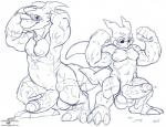 balls biceps big_balls big_muscles big_penis claws digimon erection guilmon humanoid_penis male musclegut muscles nude penis precum reptile scalie smile standing teeth veemon wolfblade
Rating: Explicit
Score: 2
User: pikol
Date: March 12, 2014
