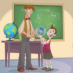 brown_clothing brown_footwear brown_hair brown_shoes clothing eyewear footwear glasses globe group hair light_body light_skin male shoes size_difference trio richietoons atlantis:_the_lost_empire disney fish_hooks milo_murphy's_law milo_(fish_hooks) milo_murphy milo_thatch aquatic betta_(genus) fish gourami human mammal siamese_fighting_fish 1:1 crossover