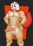 abs anthro balls big_penis erection fur genitals hair horn humanoid_genitalia humanoid_penis kemono long_hair looking_at_viewer male multicolored_body multicolored_fur multicolored_hair muscular muscular_anthro muscular_male nude pecs penis simple_background smile solo white_body white_fur white_hair hambor12 sssonic2 arknights asian_mythology east_asian_mythology hypergryph japanese_mythology mythology studio_montagne hung_(arknights) canid canine canis domestic_dog foo_dog komainu mammal yokai 2022 absurd_res artist_collaboration digital_media_(artwork) hi_res