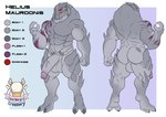 anthro balls big_balls big_penis butt erection front_view genitals glans male muscular muscular_male nude penis rear_view solo standing text 1ceberg bioware electronic_arts mass_effect alien hybrid turian absurd_res english_text hi_res model_sheet