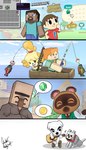 4_panel_comic acoustic_guitar anthro bald bangs bell_hair_tie black_eyebrows black_eyes black_nose blonde_hair blue_bottomwear blue_clothing blue_eyes blue_pants blue_sky boat bottomwear brown_body brown_clothing brown_facial_hair brown_fur brown_goatee brown_hair brown_nose brown_robe brown_skin building clock clothed clothed_human clothed_male clothing cloud coin collar day eyebrows eyes_closed facial_hair featureless_feet feet female female_anthro female_human fishing fishing_rod floppy_ears flower fluffy_ears fully_clothed fully_clothed_human fully_clothed_male fur furniture gem goatee grass green_clothing green_eyes green_topwear green_vest grey_body grey_fur grey_tail group guitar hair hair_over_shoulder holding_fishing_rod holding_object house in_boat long_hair lop_ears male male_human male_humanoid menu_screen mitten_hands mouthless multicolored_body multicolored_fur multicolored_hair musical_instrument necktie no_eyebrows no_pupils noseless nude_anthro nude_male number_on_t-shirt open_mouth open_smile orange_ears orange_hair outside pants pink_inner_ear pink_mouth pink_tongue plant playing_guitar playing_music plucked_string_instrument pupils quadruped red_clothing red_collar red_hair_tie red_necktie red_nose red_shirt red_t-shirt red_topwear robe sea shirt short_hair simple_background sitting_on_stool sky smile speech_bubble stool street_lamp string_instrument t-shirt tail tan_body tan_skin teal_clothing teal_shirt teal_t-shirt teal_topwear teeth text thick_eyebrows title tongue topwear tree triangle_nose two_tone_body two_tone_fur two_tone_hair unibrow vehicle vest water watercraft white_body white_clothing white_flower white_fur white_pupils white_shirt white_topwear yellow_body yellow_fur chris-thekid animal_crossing microsoft minecraft mojang nintendo xbox_game_studios alex_(minecraft) k.k._slider steve_(minecraft) tom_nook_(animal_crossing) villager_(animal_crossing) canid canine canis domestic_dog fish human humanoid mammal marine raccoon_dog shih_tzu tanuki toy_dog villager_(minecraft) wolf wolf_(minecraft) 2022 colored comic crossover digital_media_(artwork) english_description english_text hi_res shaded signature