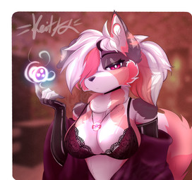 anthro border clothing crystal ear_markings female fur gloves handwear jewelry latex latex_clothing latex_gloves latex_handwear lingerie magic markings multicolored_body multicolored_fur neck_tuft necklace pendant red_eyes robe solo tuft white_border keitfa microsoft minecraft mojang xbox_game_studios neva_(keitfa) ailurid border_collie canid canine canis collie domestic_dog herding_dog hybrid mammal pastoral_dog red_panda sheepdog absurd_res detailed hi_res