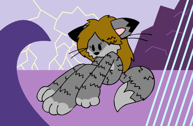 abstract_background chibi tabbiewolf tabbiewolf_(character) canid canine canis domestic_cat felid feline felis hybrid mammal wolf tagme