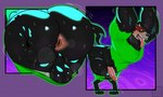 anthro anus backsack balls big_butt bodily_fluids bubble_butt butt butt_squish close-up clothing disembodied_hand erection genital_fluids genitals green_sclera male muscular muscular_anthro muscular_male no_pupils perineum precum precum_squirt shirt solo squish sweat sweaty_body sweaty_butt tongue tongue_out top_heavy topwear satsui-n0-had0u danny_phantom nickelodeon wulf_(danny_phantom) canid canine canis ghost mammal spirit wolf 2025 hi_res