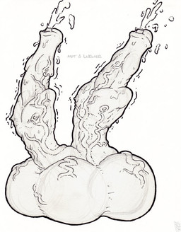 balls bodily_fluids cock_transformation conjoined cum cumshot double_cumshot ejaculation genital_fluids genital_shot genitals male multi_balls multi_body multi_cumshot multi_genitalia multi_penis not_furry orgasm orgasm_from_transformation penis penis_shot solo transformation vein what what_has_science_done mot penis_creature graphite_(artwork) mixed_media monochrome pen_(artwork) traditional_media_(artwork)