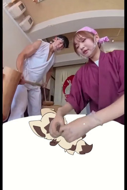 ambiguous_gender asian_clothing blue_eyes brown_body brown_fur clothing dank_memes east_asian_clothing female feral food fur green_eyes group hammer heterochromia hitting humor japanese_clothing male mochi music real tools toony trio white_body white_fur noarustar nintendo pokemon sami_(sedwert) generation_3_pokemon human mammal pokemon_(species) poochyena 2:3 2d_animation animated frame_by_frame hi_res meme mixed_media short_playtime webm