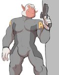 anthro clothing gun male ranged_weapon science_fiction solo suit tight_clothing weapon hyenaface nintendo star_fox andrew_oikonny haplorhine macaque mammal monkey old_world_monkey primate hi_res