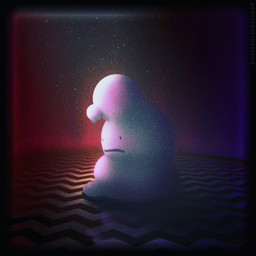 ambiguous_gender apode black_border black_eyes black_mouth black_stripes border feral legless light noseless reflection reflective_floor solo stripes white_body white_goo white_stripes louceph twin_peaks goo_creature 1:1 2018 character_request colored digital_media_(artwork) digital_painting_(artwork) hi_res lighting painting_(artwork)