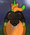 backsack balls big_balls big_butt big_penis black_body black_fur bodily_fluids butt cum cum_in_pumpkin cum_inside erection feral food for_a_head fruit fur genital_fluids genitals green_body green_fur leg_markings male male_penetrating markings orange_body orange_fur orange_pawpads orgasm pawpads paws penetrating_pumpkin penetration penile penile_penetration penis plant pumpkin pumpkin_head pumpkin_masturbation rear_view socks_(marking) solo tail tail_markings shinychaonsfw pumkat domestic_cat elemental_creature felid feline felis flora_fauna food_creature mammal object_head hi_res