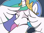 eyes_closed female horn silly_face solo tongue tongue_out wings icey_(artist) ah_eto..._bleh! friendship_is_magic hasbro my_little_pony mythology princess_celestia_(mlp) equid equine mammal mythological_creature mythological_equine winged_unicorn hi_res meme