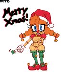 anthro bell black_tattoo christmas_clothing christmas_headwear clothing condom female genitals hat headgear headwear holidays legwear machine pubic_tattoo pussy santa_hat sexual_barrier_device solo tattoo text thigh_highs wood marthedog christmas idw_publishing sega sonic_the_hedgehog_(comics) sonic_the_hedgehog_(idw) sonic_the_hedgehog_(series) belle_the_tinkerer badnik robot absurd_res hi_res