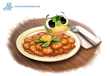 ambiguous_gender black_eyes cutlery feral food fork furniture green_body green_scales humor kitchen_utensils napkin pasta plate pun scales simple_background smile solo table tan_body tan_scales text tools visual_pun white_background piper_thibodeau reptile scalie turtle digital_media_(artwork) digital_painting_(artwork) painting_(artwork) url