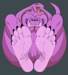 5_toes anthro anus barefoot breasts feet female foot_fetish foot_focus genitals humanoid_feet nipples plantigrade pussy soles solo toes foot_ninja15 nintendo pokemon sebrina_arbok reptile scalie snake absurd_res digital_drawing_(artwork) digital_media_(artwork) hi_res