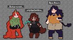 alternate_form anthro basketball_shorts blep clothing female group hair hoodie horn lineup long_hair male slightly_chubby slightly_chubby_anthro slightly_chubby_female slightly_chubby_male tongue tongue_out topwear unicorn_horn wonderslug european_mythology greek_mythology microsoft minecraft mojang mythology xbox_game_studios alfie_(wonderslug) butterscotch_(wonderslug) pepper_(wonderslug) bovid bovine canid canine equid equine mammal minotaur mythological_canine mythological_creature mythological_equine unicorn werecanid werecanine werecreature werewolf hi_res