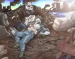 2013 anthro bear biceps big_muscles blood canine captaingerbear clothing dog flexing fur garret husky male mammal muscles outside panda pecs rain seattle_fur sky
Rating: Safe
Score: 2
User: rix_traier
Date: April 16, 2014