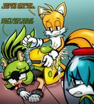 anthro black_outline bodily_fluids cuckold cum cum_inside duo_focus female forced forced_to_watch from_behind_position genital_fluids group infidelity looking_at_another male male/female outer_highlight outline sex tears text silversentry idw_publishing sega sonic_the_hedgehog_(comics) sonic_the_hedgehog_(idw) sonic_the_hedgehog_(series) kitsunami_the_fennec miles_prower surge_the_tenrec afrosoricid canid canine fox mammal tenrec absurd_res digital_media_(artwork) english_text hi_res translated unfinished