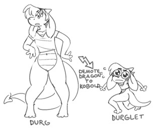 anthro directional_arrow sequential_arrow shrinking simple_background size_transformation solo tail text transformation white_background wide_arrow durg_(artist) mythology durg dragon kobold mythological_creature mythological_scalie scalie english_text monochrome