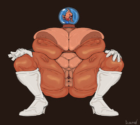 anus areola belly big_areola big_belly big_breasts black_background bodily_fluids bodysuit book boots breasts brown_areola clothed clothing crotch_cutout crouching cutout eyewear female feral footwear genitals glasses gloves handwear high_heeled_boots high_heels huge_breasts huge_thighs lips monotone_background montgomery_glands reading red_lips shoes simple_background skinsuit solo spread_legs spreading sweat sweaty_belly sweaty_breasts tan_body tan_skin text thick_lips thick_thighs tight_clothing vulva wearing_glasses elektr0 lt._fishbach aquatic cyprinid cypriniform fish goldfish humanoid absurd_res artist_name hi_res