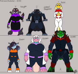 anthro big_breasts breasts claws clothed clothing eyewear female floppy_ears glasses hair horn jumpsuit living_hair male non-mammal_breasts pseudo_hair simple_background smile snake_hair spikes spines tail teeth thick_thighs drxii fallout kobold_quest microsoft banana_kobold coriander_kobold milkshake_kobold pistachio_kobold psilocybin_kobold wonderful_kobold deathclaw kobold medusabold reptile scalie snake squirrelbold stegobold digital_media_(artwork) hi_res