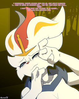 3_fingers anthro breasts dialogue female fingers fur light light_beam nude one_eye_closed plant solo sunbeam sunlight text tree white_body white_fur cuchuflin nintendo pokemon cinder_(cuchuflin) cinderace generation_8_pokemon pokemon_(species) 2025 absurd_res comic english_text hi_res