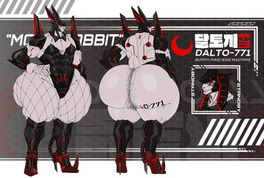 abs anthro big_butt body_hair bow_tie bubble_butt bunny_costume butt butt_hair clothed clothing costume crossdressing footwear hand_on_hip hand_on_own_hip high_heels huge_butt huge_thighs machine maid_uniform male markings muscular muscular_anthro muscular_male pecs shoes solo text thick_thighs uniform wide_hips ghangaji dalto-771_(ghangaji) humanoid lagomorph leporid mammal rabbit robot robot_humanoid 2025 character_name english_text hi_res model_sheet